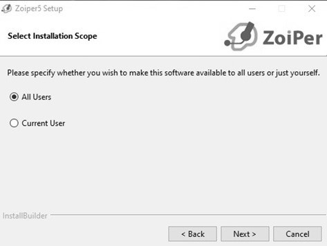 Install Zoiper on All Users