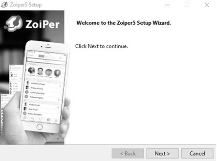 Open Zoiper Installer